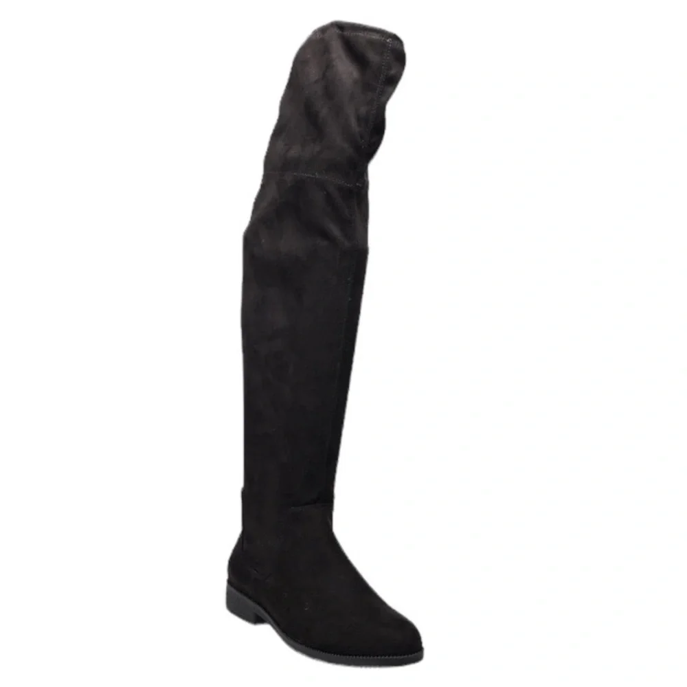 SO® English Muffin Women's Black Thigh-High Boots Women’s Size 9